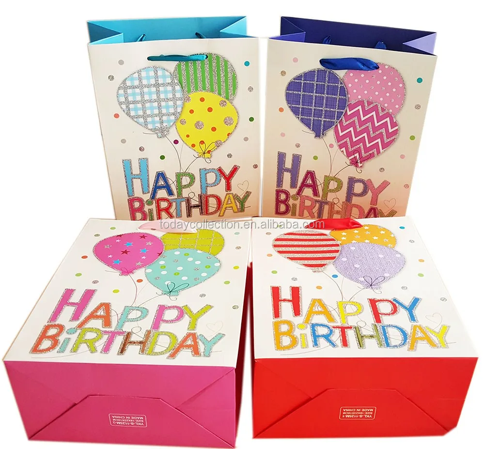 customized kids party customized birthday gift paper bags