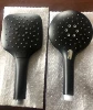 Matte Black 3 functions Plastic Rainfall handheld Shower Head