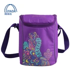 LYD 2018 Cute Girls Silk Printing Warm Food Bags Frozen Fruits and Drinks Box for Picnic for Child School Cooler Bag