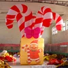 change leg lighting Outdoor christmas gift inflatable candy cane box for sale