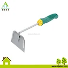 Garden stainless steel hoe polished hand tool with TPR grip
