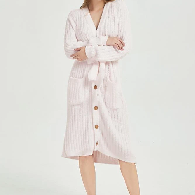 YIRUIO DNE chenille knitted long sleeping dresses Sleeping Wear pajama lady sexy night gown for women, Pink
YIRUIO DNE chenille knitted long sleeping dresses Sleeping Wear pajama lady sexy night gown for women, Pink