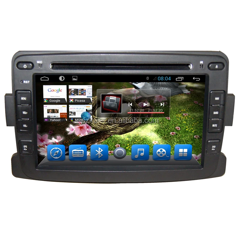Factory OEM 7'' 2 din Car DVD Player Audio Radio for Renault Logan/Sandero/Duster 2014 2015 2016 with USB SD Map GPS Navi OEM
