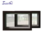 Miami hurricane impact aluminum bulletproof glazed window with customized double glazed for house design