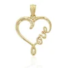 Bracelet Necklace Making DIY Alloy Metal Infinity Love Heart Charms Pendants DIY Wholesale Cheap Factory Fashion