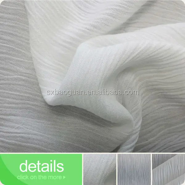 100%spun rayon crinkle viscose fabric