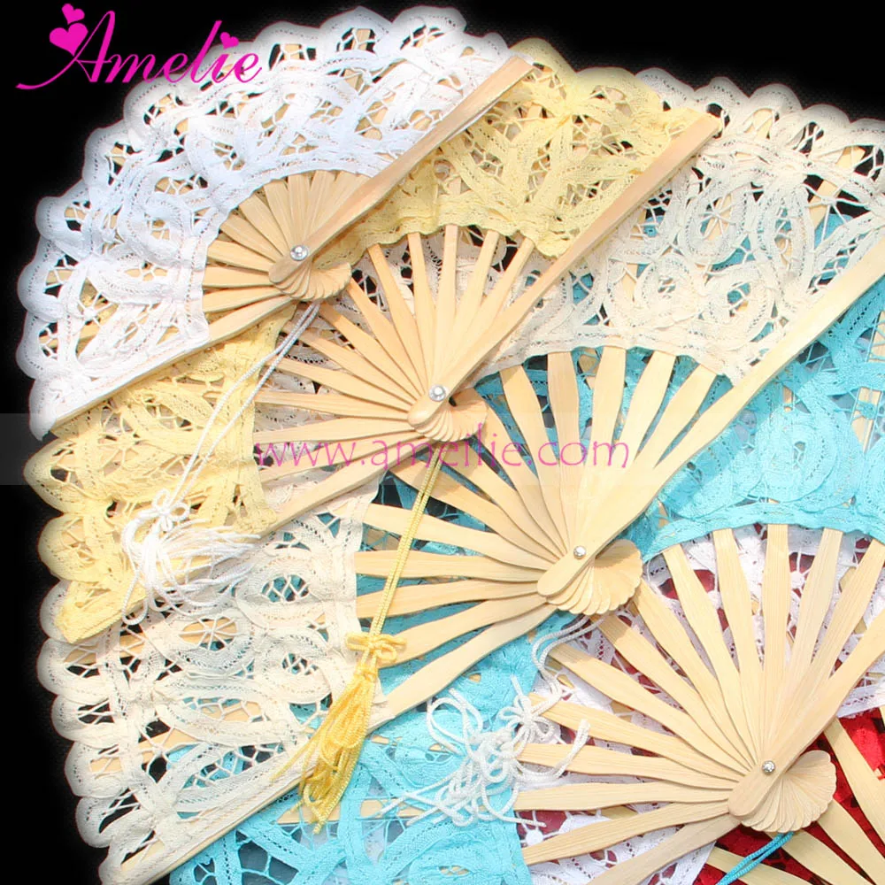 wedding lace fan