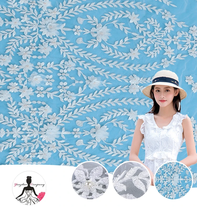 Elegant Wedding Gown Embroidered Lace Fabrics, Fashion 3D Cut Guipure White Flower Lace Embroidered Fabric
Elegant Wedding Gown Embroidered Lace Fabrics, Fashion 3D Cut Guipure White Flower Lace Embroidered Fabric