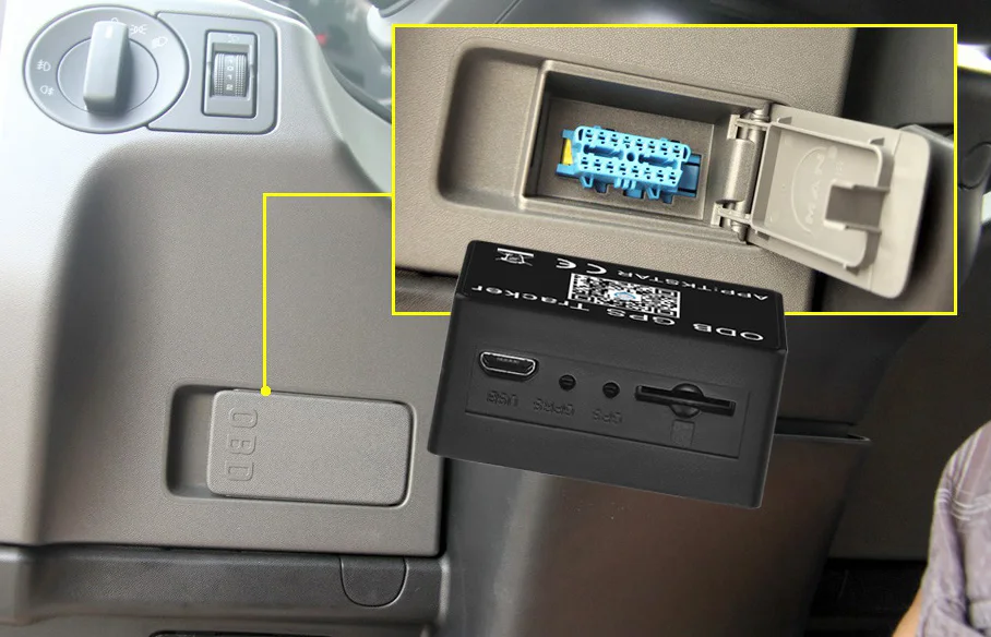 Hot Car Gps Tracker With Overspeed Alarm Mini Hidden Obd 2 Gps