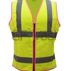 Road safety pink woman XS size reflective security guard vests