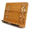 Best selling products in amazon BamBoo Book Document Stand Holder,ipad stand holder with Retro Hollow Elegant Pattern