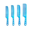 High Quality Men's Stainless Steel Metal Hairdressing Barber Hair Cutting Comb