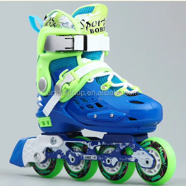 flashing speed roller skate pu wheels kids quad roller skates