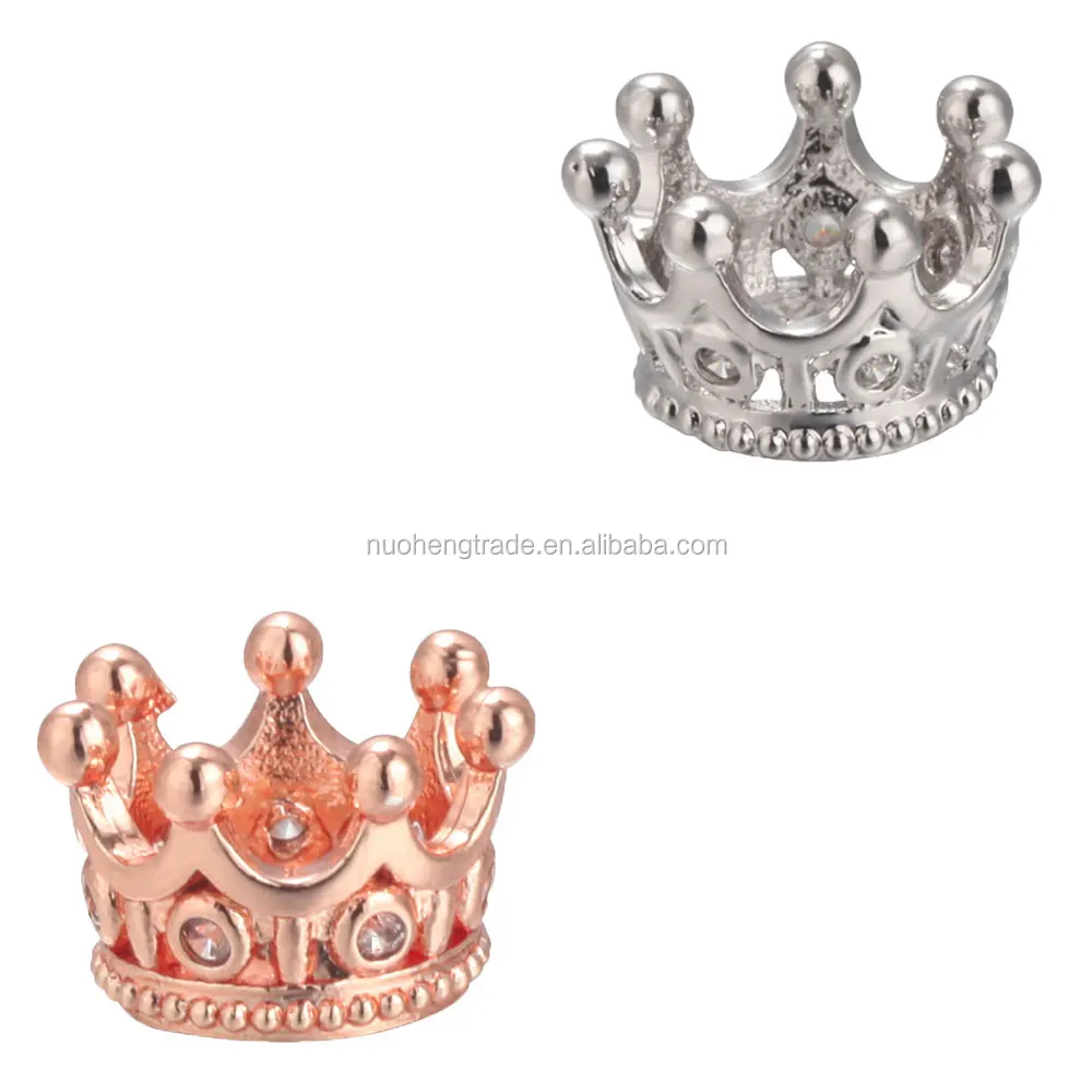 Crown Rhinestone European Style Charm Beads Micro Pave Metal Crystal Spacer Beads For Men Bracelet, Multi color
Crown Rhinestone European Style Charm Beads Micro Pave Metal Crystal Spacer Beads For Men Bracelet, Multi color