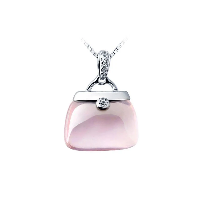 MLA26 925 silver necklace jewelry fashion simple gemstone pink furong stone pendant necklace for women
MLA26 925 silver necklace jewelry fashion simple gemstone pink furong stone pendant necklace for women