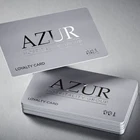 Plastic Card Plastic 2018 New Beauty Private Design Hot Silver Foil Stamping Plastic Business Card