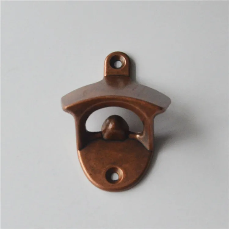 Zinc alloy wall mounted bottle opener, Sliver;brown