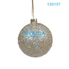 Shiny glitter christmas glass ball/xmas glass ornament