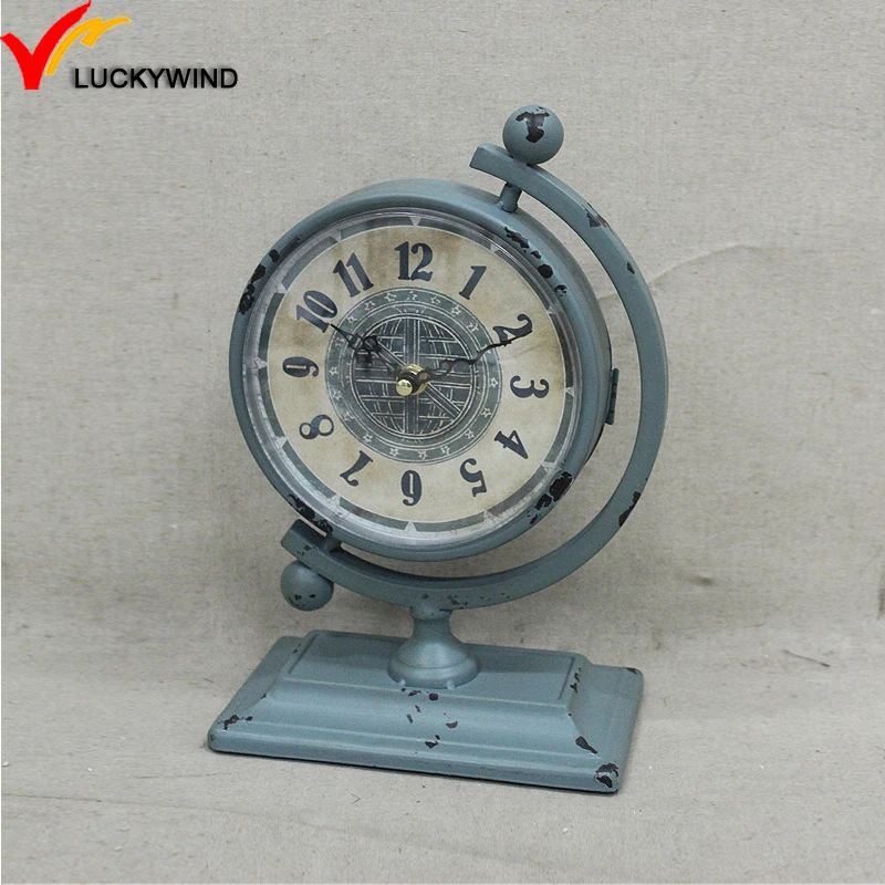 Collectible Old Chinese cloisonne Handwork Mechanical Table Small Clock