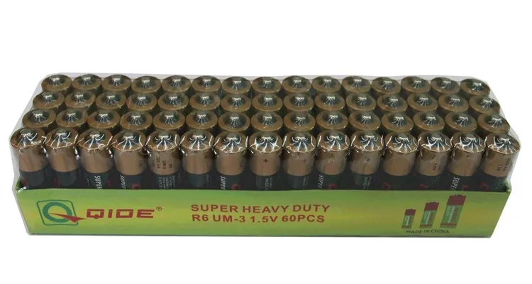 r6p aa zinc carbon battery low battery