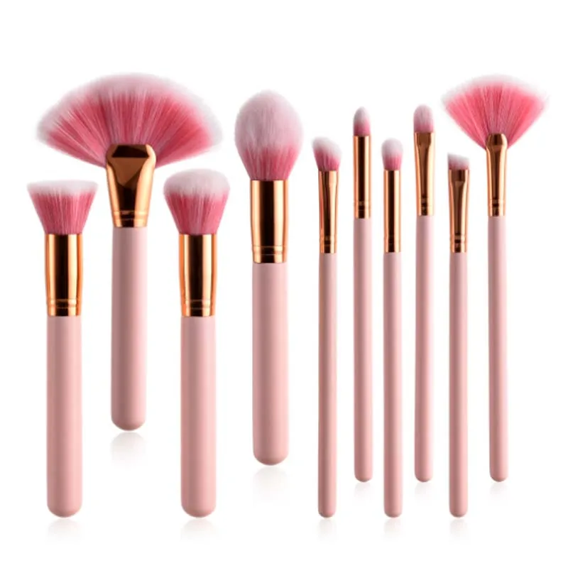 Private Label Personalized Small 10 Pcs Nylon Hair Makeup Brush Set For Women, Golden
Private Label Personalized Small 10 Pcs Nylon Hair Makeup Brush Set For Women, Golden