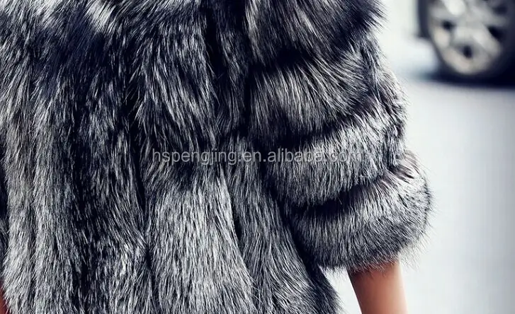 fahion2016毛皮、 短い毛皮の持つコート品質銀キツネの毛皮の上仕入れ・メーカー・工場