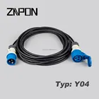 ZNPON 16A 250V 2P+E Industrial Power Extension Cord Y04