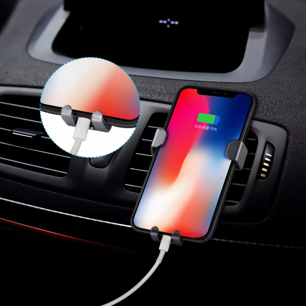 Gravity Car Phone Holder Air Vent Mount Clip (6)