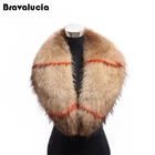 women wool coats detachable China raccoon fur collar for clothing wholesale real raccoon fur trim for hood
