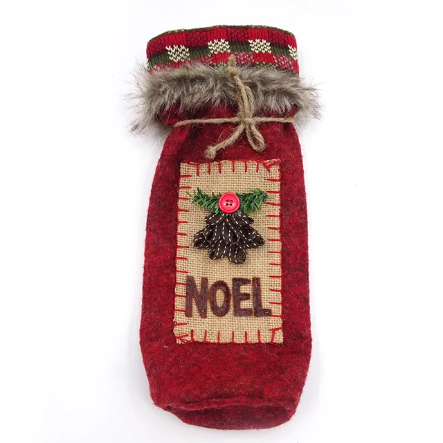 31cm felt christmas gift/candy bag with noel