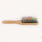 Hair Salon Beauty Hair Green sandalwood soft airbag comb Professional hair comb wooden massage comb