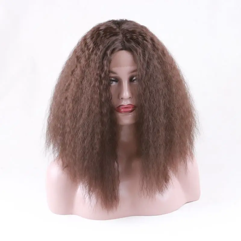 Hair Line 14inch Short Afro Kinky Curl Heat Resistant Synthetic Wigs Dorpshipping Vendor High Density Natural Lace Front, Brown #4
Hair Line 14inch Short Afro Kinky Curl Heat Resistant Synthetic Wigs Dorpshipping Vendor High Density Natural Lace Front, Brown #4