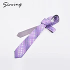 Factory direct european style 100% woven silk microfiber fabric jacquard tie