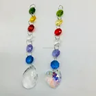 MH-12496 Crystal Glass Garland Strand Wedding Centerpiece Glass Drop Curtain