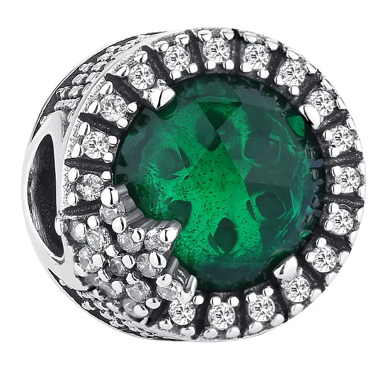 Jewelry Making Supplies 925 Sterling Silver Charms Elegant Green Crystal Charm Bead for Original Women Bracelet
Jewelry Making Supplies 925 Sterling Silver Charms Elegant Green Crystal Charm Bead for Original Women Bracelet