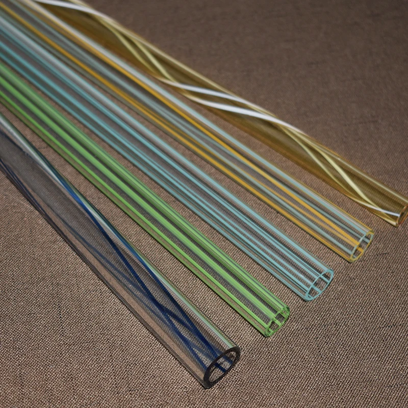 heat resistant 3.3 glass borosilicate colored tube