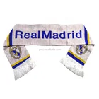 Yiwu Scarf Factory Customized Jacquard Knitting Pattern Football Team Scarf for Promotion