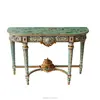 Blue Handpainted Antique Style Decorative Console Table,Bird and Flowers