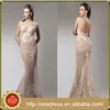 HTJ18 unique elegant Nude maxi Open Back Exquisite evening Gowns Beaded Tulle evening dresses in istanbul