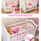 2019 fashion Baby Cribs bedding set cheap kids Embroidered cartoon comfortable baby bumper bedding
