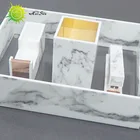 wholesale china import acrylic marbling stapler tape dispenser pen holder office supplies and stationery set
