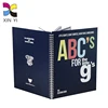 Sprial binding low cost children ABC book printing painting book
