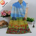 2017 soft digital printing heat transfer printed scarf and shawl
