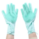 Silicone Pet Dog Grooming Glove, Silicone Pet Washing Cleaning Brush Glove