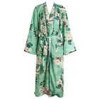 Japanese Style Beach Wear Women's Chiffon Long Floral Kimono Cardigan