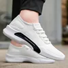 2019 Factory Low Price Footwear White Youth Lightweight Soft Flat Sole Nice Male Sport Shoes