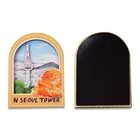 China Supplier Promotion Gift Wood High Quality Board Metal Magnets For Refrigerator Note Wholesale London Fridge Magnet