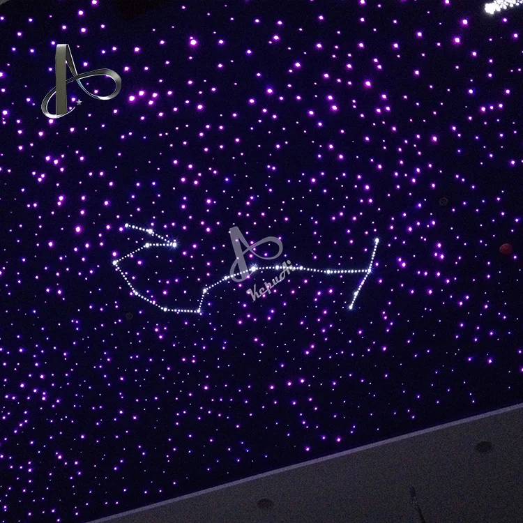 Latest Diy Led Rgb Dazzling Effect Fiber Optic Sky Star Ceiling