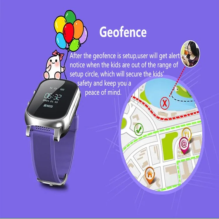 Gps Tracker Smart Watch T58 For Kids Children/elder Gps Bracelet Google
