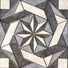 Grey Flower Pattern Natural Mosaic Porcelain Slate Floor Tiles Backsplash Tile Medallions
